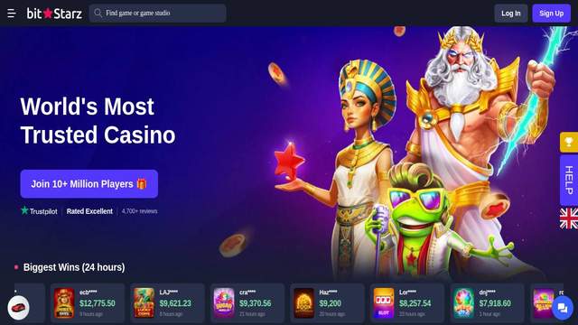 Bitstarz casino screenshot